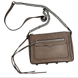 Rebecca Minkoff tan nubuck crossbody bag